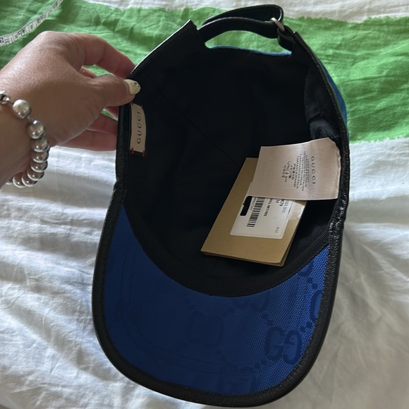 Gucci Blue Logo Baseball Cap brand new